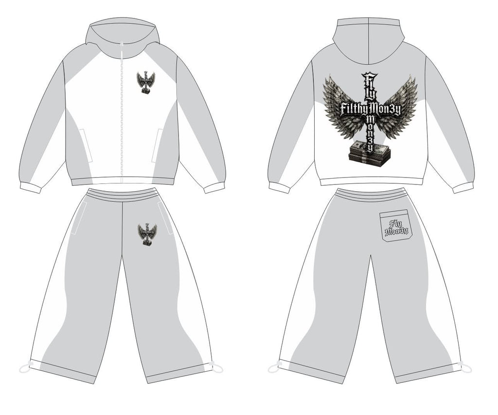FlyMon3y Fall windbreaker sweatsuit