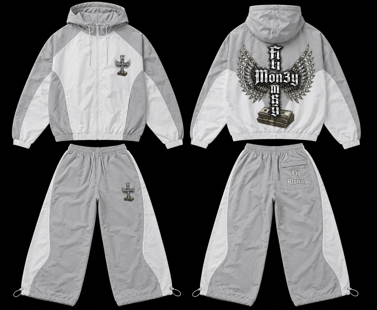FlyMon3y Fall windbreaker sweatsuit